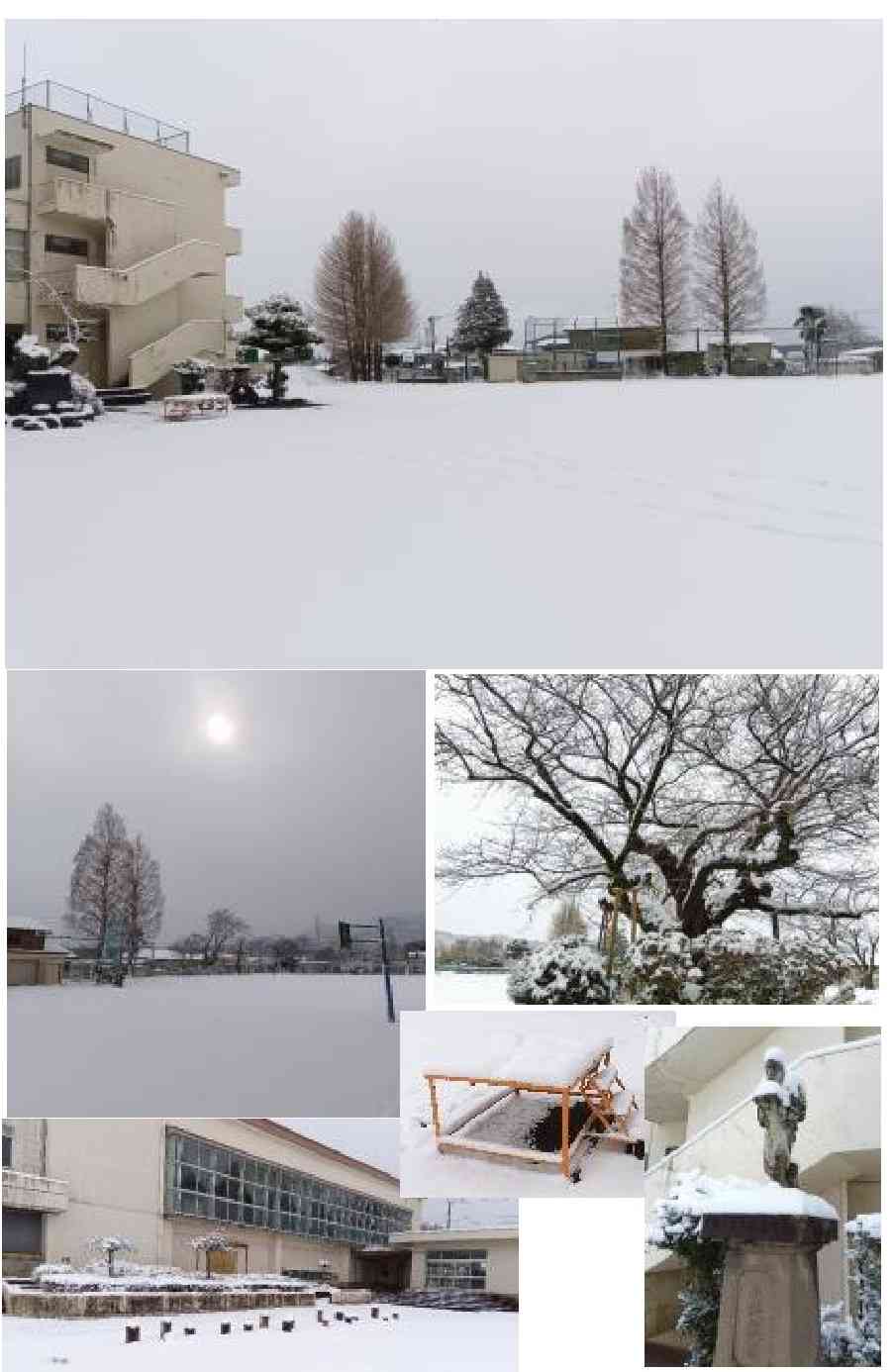 雪の学校